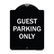 Signmission Designer Series-Guest Parking Only, Black & White Heavy-Gauge Aluminum, 24" x 18", BW-1824-9836 A-DES-BW-1824-9836 - alternate 1
